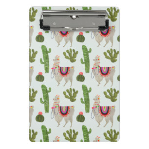 Mini Porte-bloc Motif de cactus et de lama de la collection   de