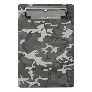Mini Porte-bloc Motif de Camouflage gris, Motif militaire, Armée