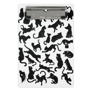 Mini Porte-bloc Motif de chat noir