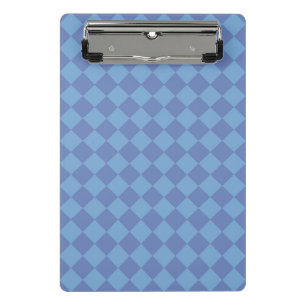 Mini Porte-bloc Motif Diamond du Vérificateur bleu