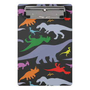 Mini Porte-bloc Motif Dinosaure coloré (foncé)