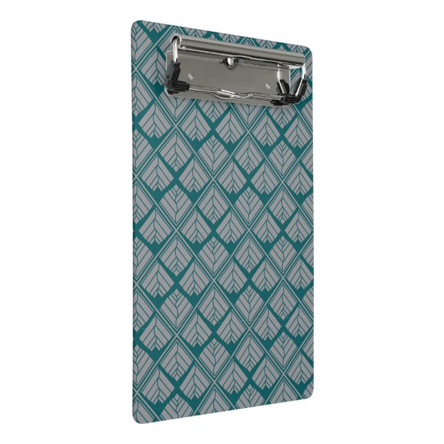 Mini Porte-bloc Motif feuille carré Turquoise neutre (Incliné)