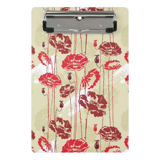 Mini Porte-bloc Motif floral 2 d'élégance abstraite (Devant)
