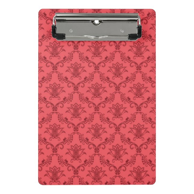 Mini Porte-bloc Motif floral de damassé (Devant)