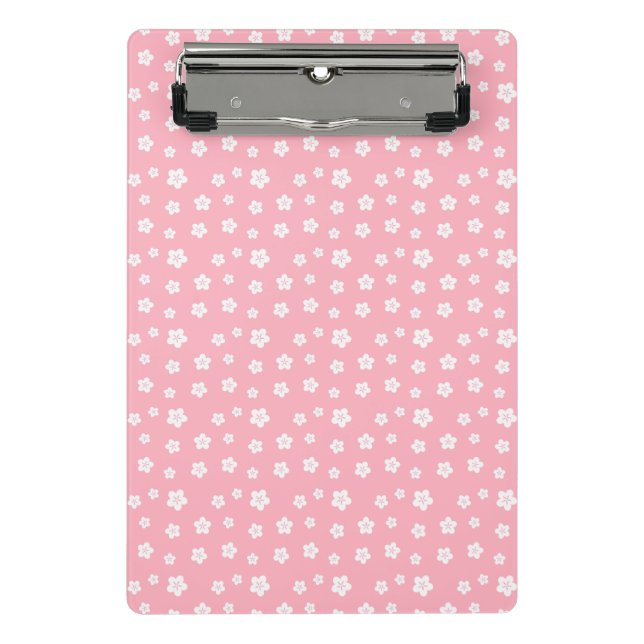 Mini Porte-bloc Motif floral rose (Devant)