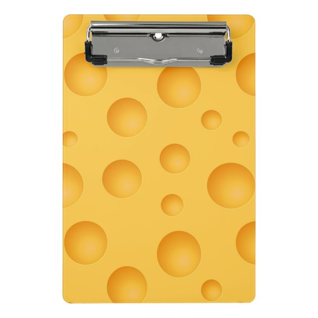 Mini Porte-bloc Motif jaune de fromage (Devant)