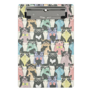 Mini Porte-bloc Motif mignon de chats de hippie
