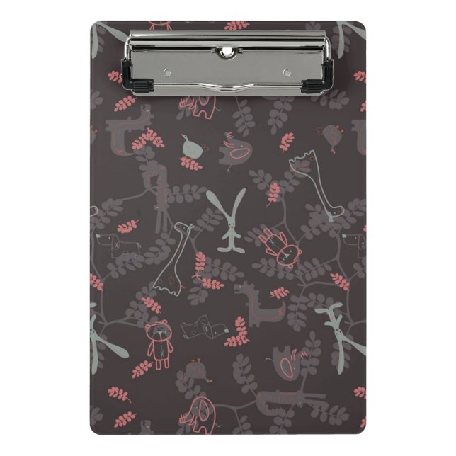 Mini Porte-bloc motif montrant les animaux 1 de bébé (Devant)