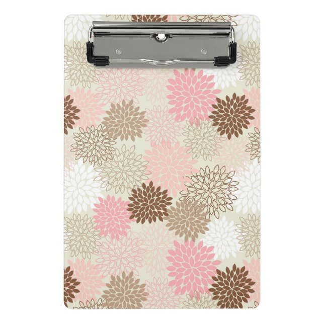 Mini Porte-bloc Motif rose et Brown de maman (Devant)