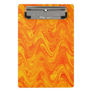 Mini Porte-bloc Motif rouge orange marbling