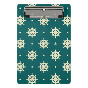 Mini Porte-bloc Motif vintage de roue de bateau