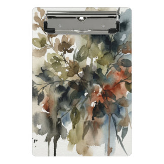 Mini Porte-bloc Muted Forest Watercolor