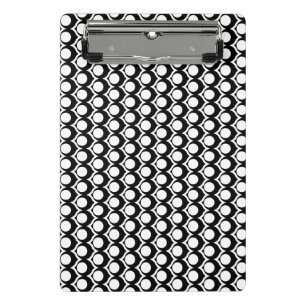 Mini Porte-bloc Noir Blanc Moderne Géométrique Orbite