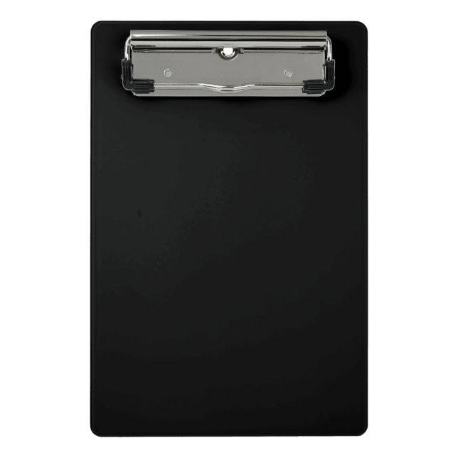 Mini Porte-bloc Noir fou (Le Noir le plus foncé) PERSONNALISABLE (Devant)