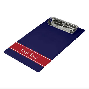 Mini Porte-bloc Nom du ruban rouge de la canneberge bleue de la ma