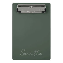 Nom personnalisé élégant Bleu vert