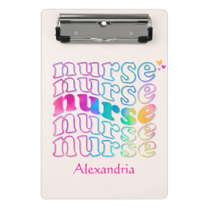 Mini Porte-bloc "Nurse" en Elegant Rainbow Colors