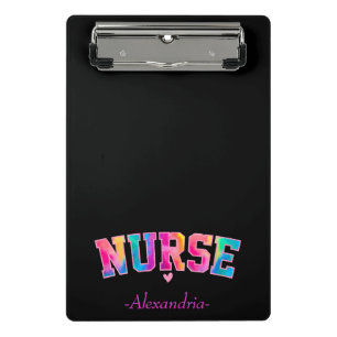 Mini Porte-bloc "Nurse" en Elegant Rainbow Colors   Vibrant &