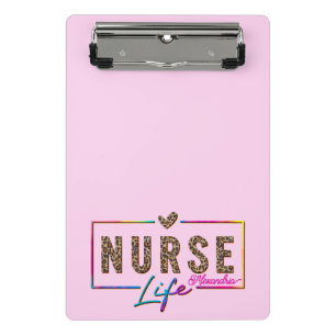 Mini Porte-bloc "Nurse Life" en Elegant Rainbow Colors