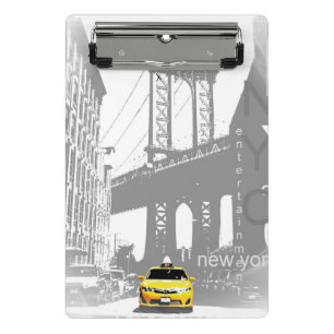 Mini Porte-bloc Nyc New York City Brooklyn Bridge Taxi jaune