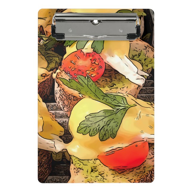 Mini Porte-bloc Oeufs pochés avec Avocado sur toast (Devant)