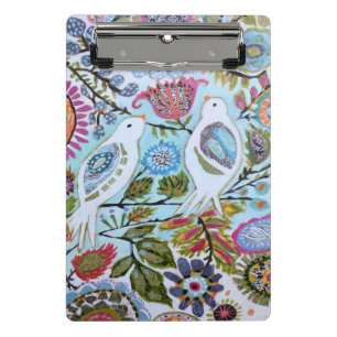 Mini Porte-bloc Oiseaux en papier I