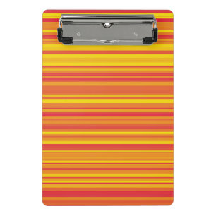 Mini Porte-bloc Orange rouge jaune rayures
