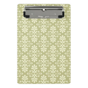 Mini Porte-bloc Papier peint floral de damassé