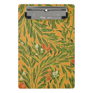Mini Porte-bloc Papier peint Vintage Orange Tree Motif Art Nouveau
