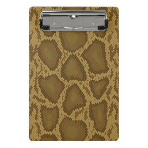 Mini Porte-bloc Peau de serpent, motif de reptile