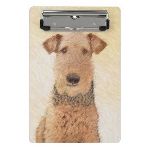 Mini Porte-bloc Peinture Airedale Terrier - Cute Original Art
