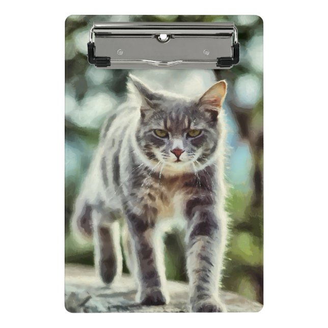 Mini Porte-bloc Peinture de chat (Devant)