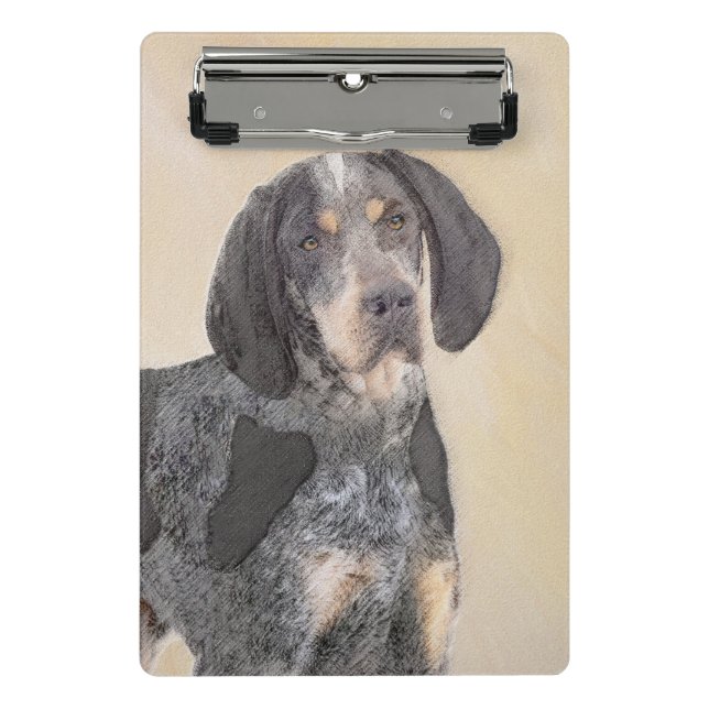 Mini Porte-bloc Peinture de linge bluetick - mignon chien original (Devant)