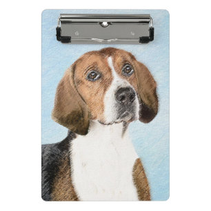 Mini Porte-bloc Peinture Foxhound en anglais - Joli art original c
