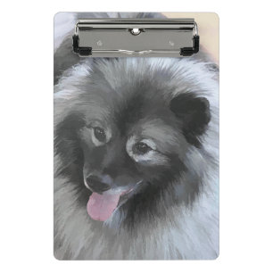 Mini Porte-bloc Peinture Keeshond Bailey - Cute Original Chien Art