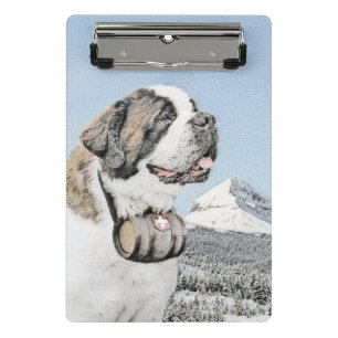 Mini Porte-bloc Peinture Saint Bernard - Cute Original Chien Art