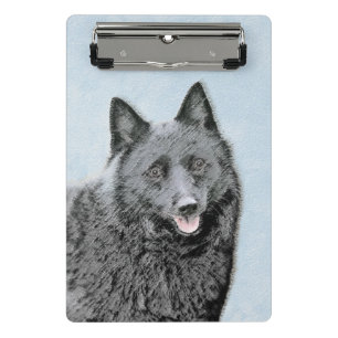 Mini Porte-bloc Peinture Schipperke - Cute Original Chien Art