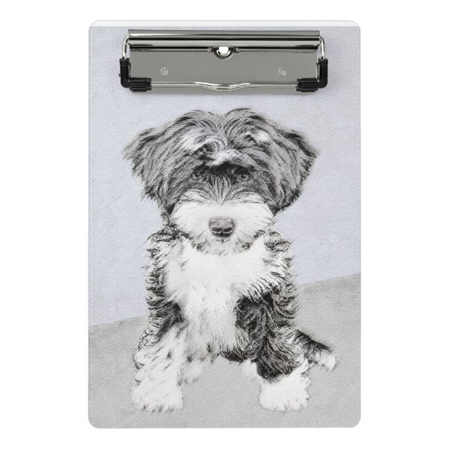 Mini Porte-bloc Peinture Tibétaine Terrier - Cute Original Chien A (Devant)