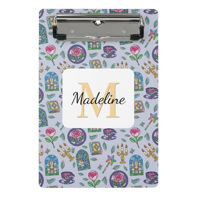 Mini Porte-bloc Personalized Beauty and the Beast Book Girl (Devant)