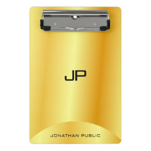 Mini Porte-bloc Personnalisé Faux Gold Elegant Monogramme Modèle m