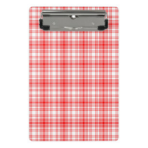 Mini Porte-bloc Plaid rouge