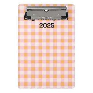 Mini Porte-bloc Planneur Carré Pastel Pink et Orange