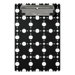 Mini Porte-bloc Pois blancs, Motif à points Polka, points, pointil