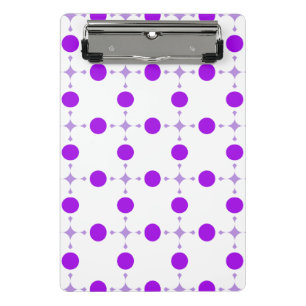 Mini Porte-bloc Pois violets, Motif à points Polka, points, pointi