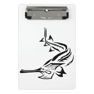 MINI PORTE-BLOC PORTE - BLOC - PADDLEFISH TRIBAL & STURGEON POSTER