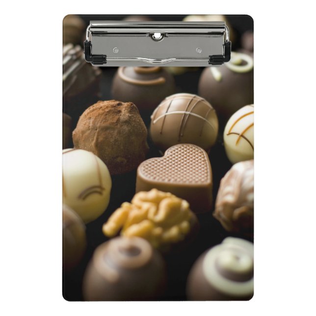Mini Porte-bloc Pralines délicieuses de chocolat (Devant)