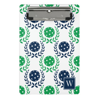 Mini Porte-bloc Preppy Pickleball Laurel Wreath - Navy & Green