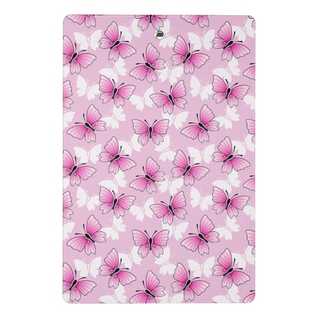 Mini Porte-bloc Pretty Pink Butterfly Mini Clipboard (Dos)