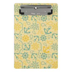 Mini Porte-bloc Rétro arrière - plan avec l'ancre, cordes