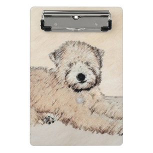 Mini Porte-bloc Revêtu doux Roue Peinture Terrier Art original